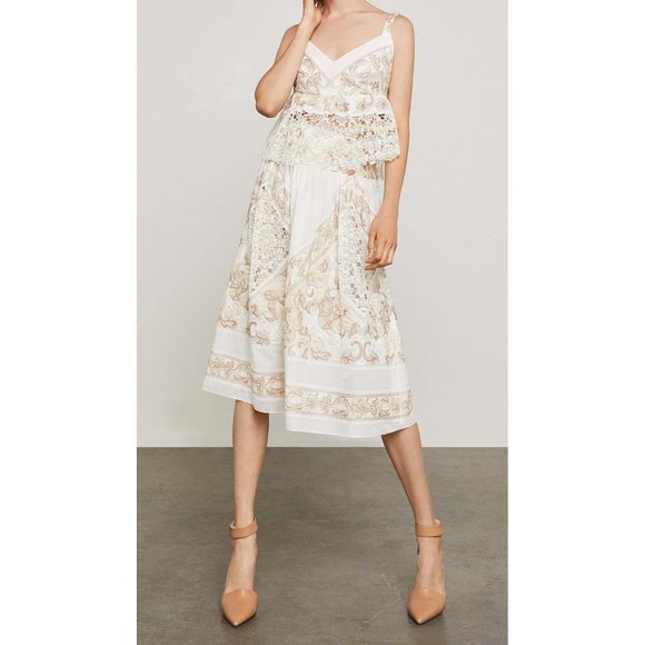 BCBGMaxAzria Dresses & Skirts - NWT BCBG Maxazria Embroidered Floral Skirt L Midi